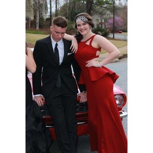 Wine red Alyce Paris prom/formal dress (WORN ONCE)